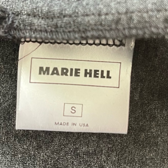 Marie Hell Stretchy Jersey Knit Classic Gray Dress size Small - Picture 5 of 8